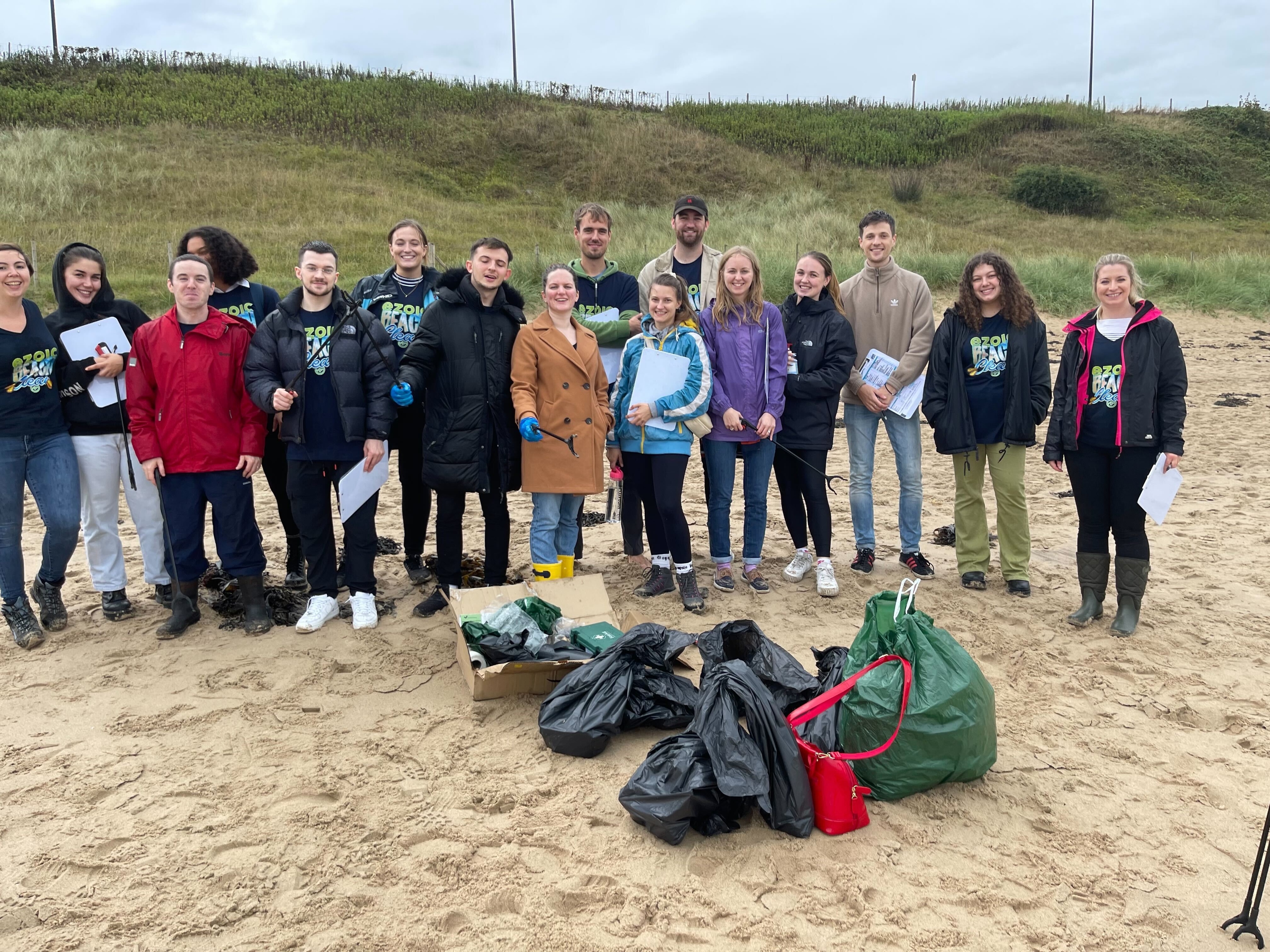 Newcastle beach clean up