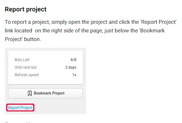 Report Project Steps