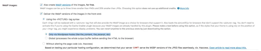 servir imágenes webp a los visitantes del sitio web sin deshacerse de jpegs o pngs