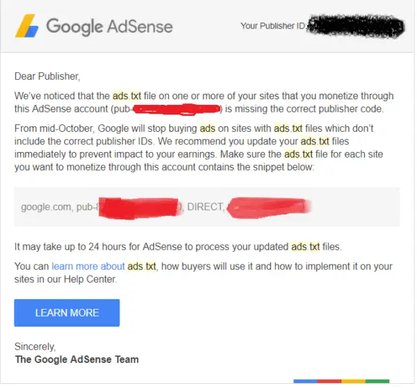 adsense ads.txt question