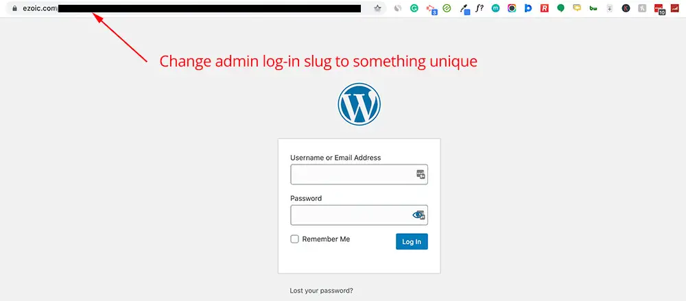 Admin Slug WordPress que les pirates tentent d’utiliser