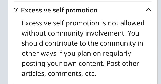Reddit règles sur l’auto-promotion