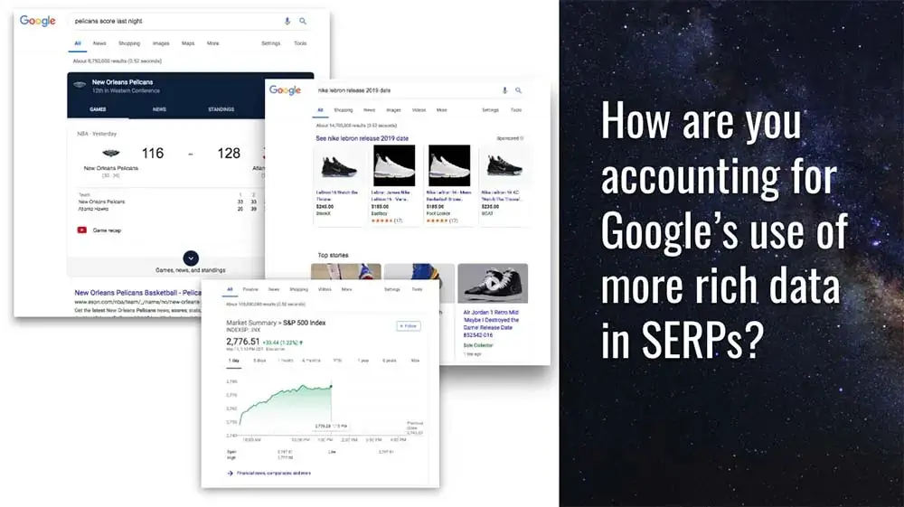 Wie kann man von Googles Nutzung umfangreicher Daten in SERPS profitieren?