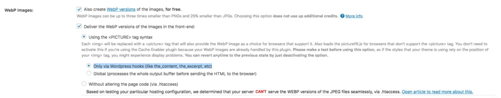 serve webp images to website visitors without getting rid of jpegs or pngs