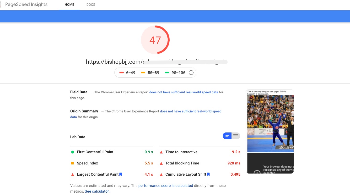 core web vitals impacted by ads