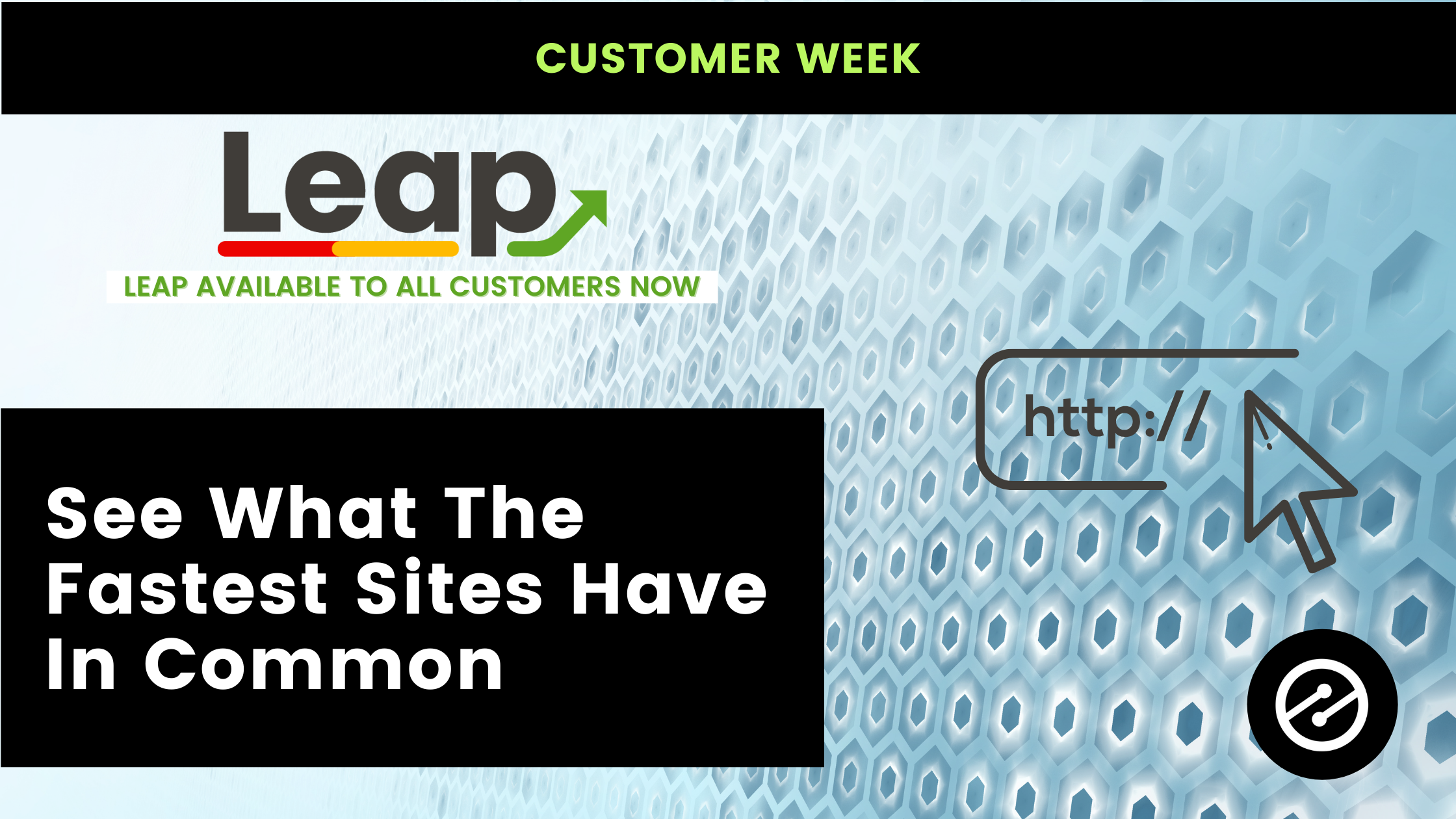 Leap Available to All: Plus See What the Fastest Sites Have in Common