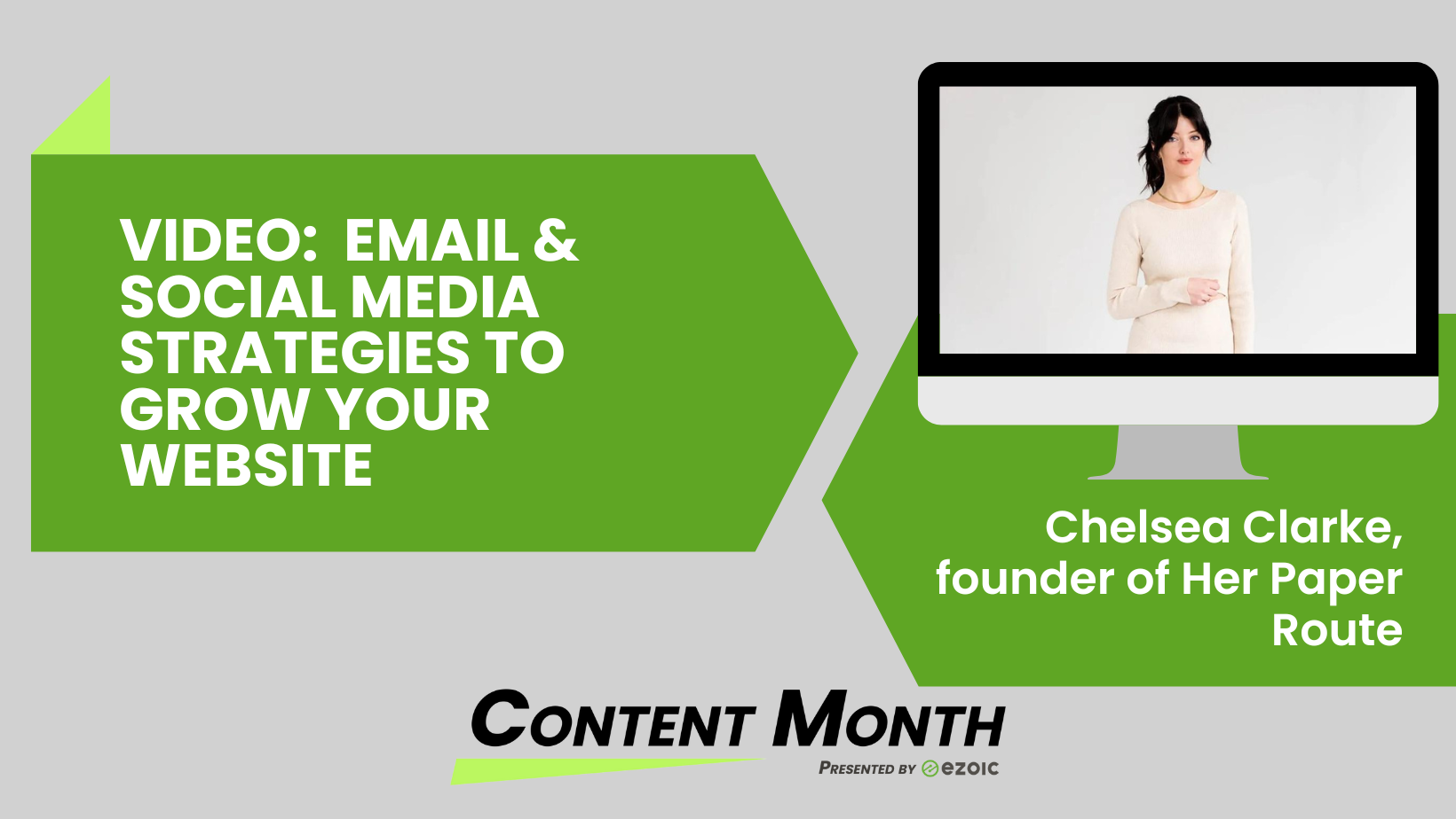 Email and Social Media Strategies To Grow Your Website with Chelsea Clarke