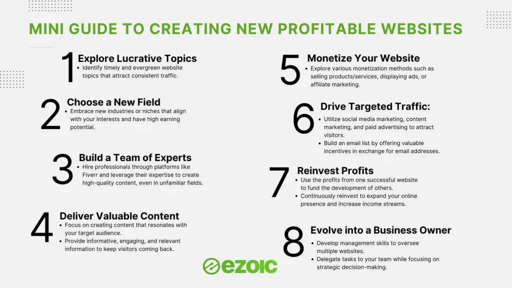 Mini Guide to Creating New Profitable Websites